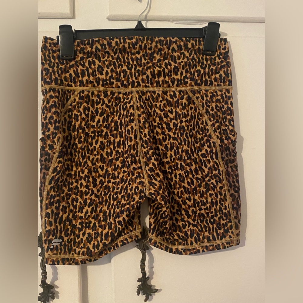 Fabletics Leopard Print Powerhold Active Shorts - image 7